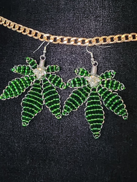 Beaded Kush earrings