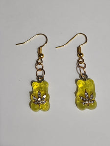 Kush bear yellow/rhinestone