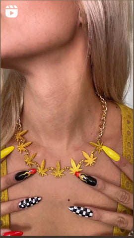Kush linked necklace