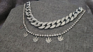 Linked up Silver kush choker