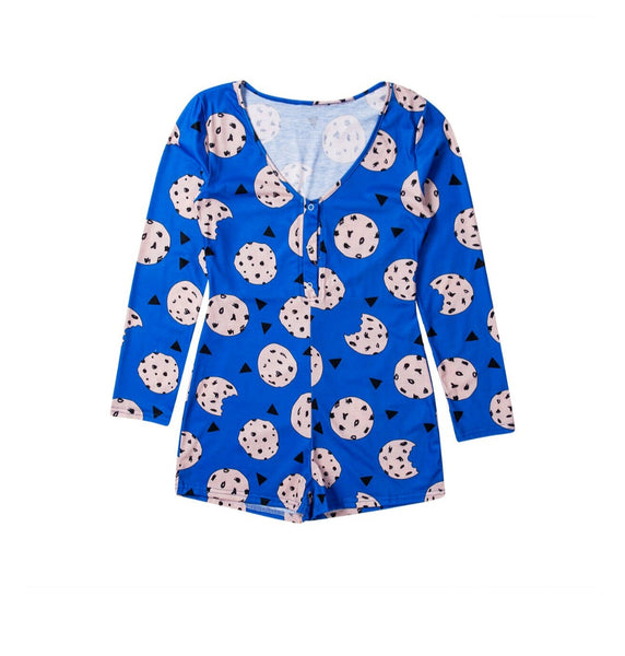Ladies Cookie one piece Pjs