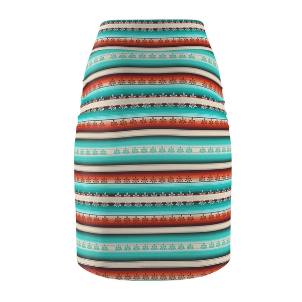 Western kush pattern Pencil Skirt