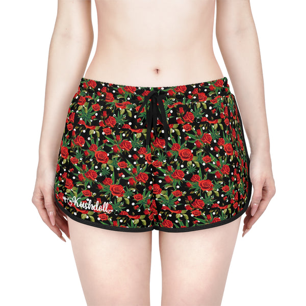 Kush and Roses relaxed-fit shorts