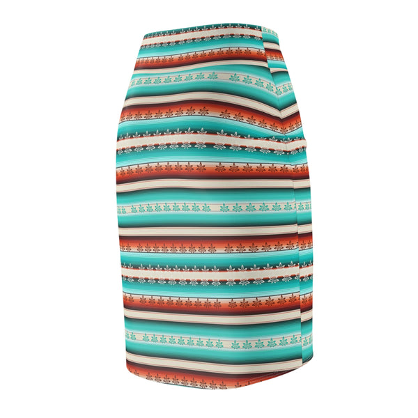 Western kush pattern Pencil Skirt