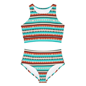 Western kush pattern Sporty Bikini Set