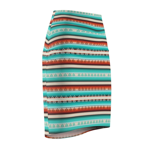 Western kush pattern Pencil Skirt