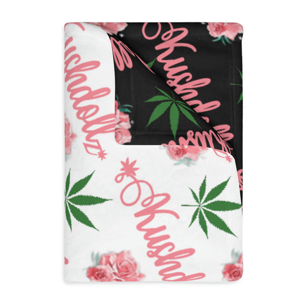Kushdollz Velveteen Minky Blanket (Two-sided print)