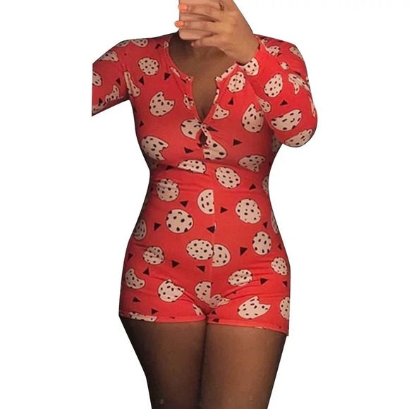 Red cookie ladies one piece